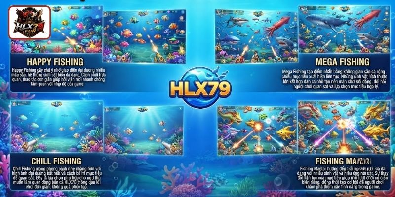 Điểm mặt game bắn cá HLX79 săn mồi dễ dàng