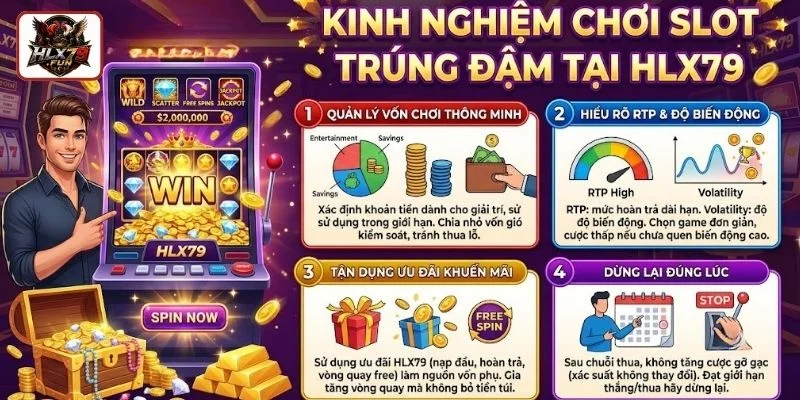 Kinh nghiệm chơi nổ hũ HLX79 rinh thưởng lớn