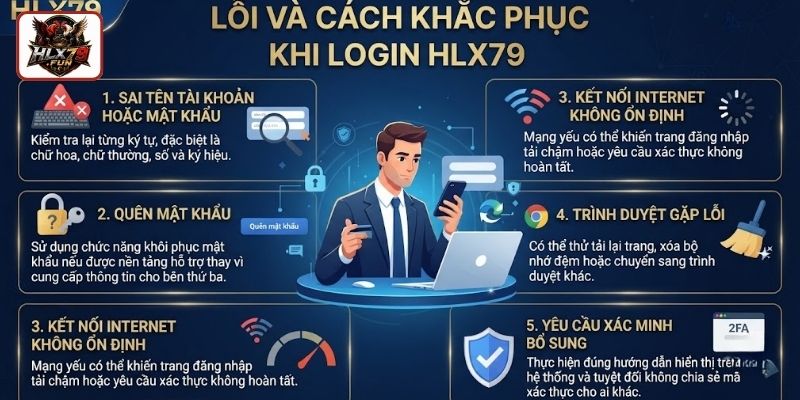 Lỗi và cách khắc phục khi login HLX79